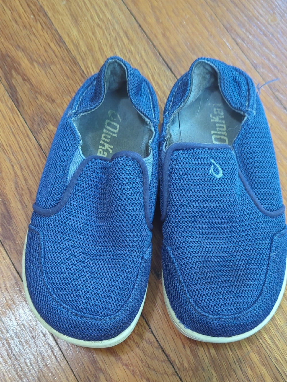 Olikai Blue Mesh Slip-On Sneakers